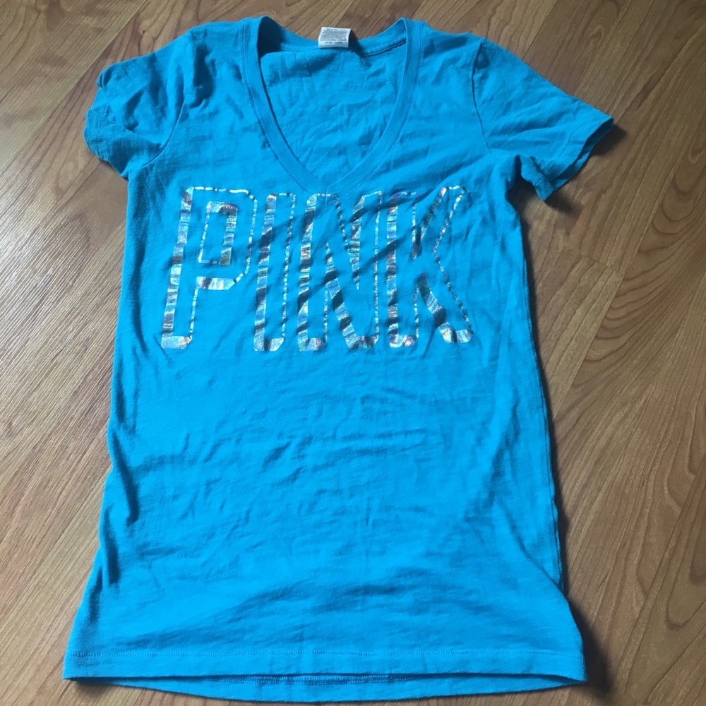 PINK V-neck Tee